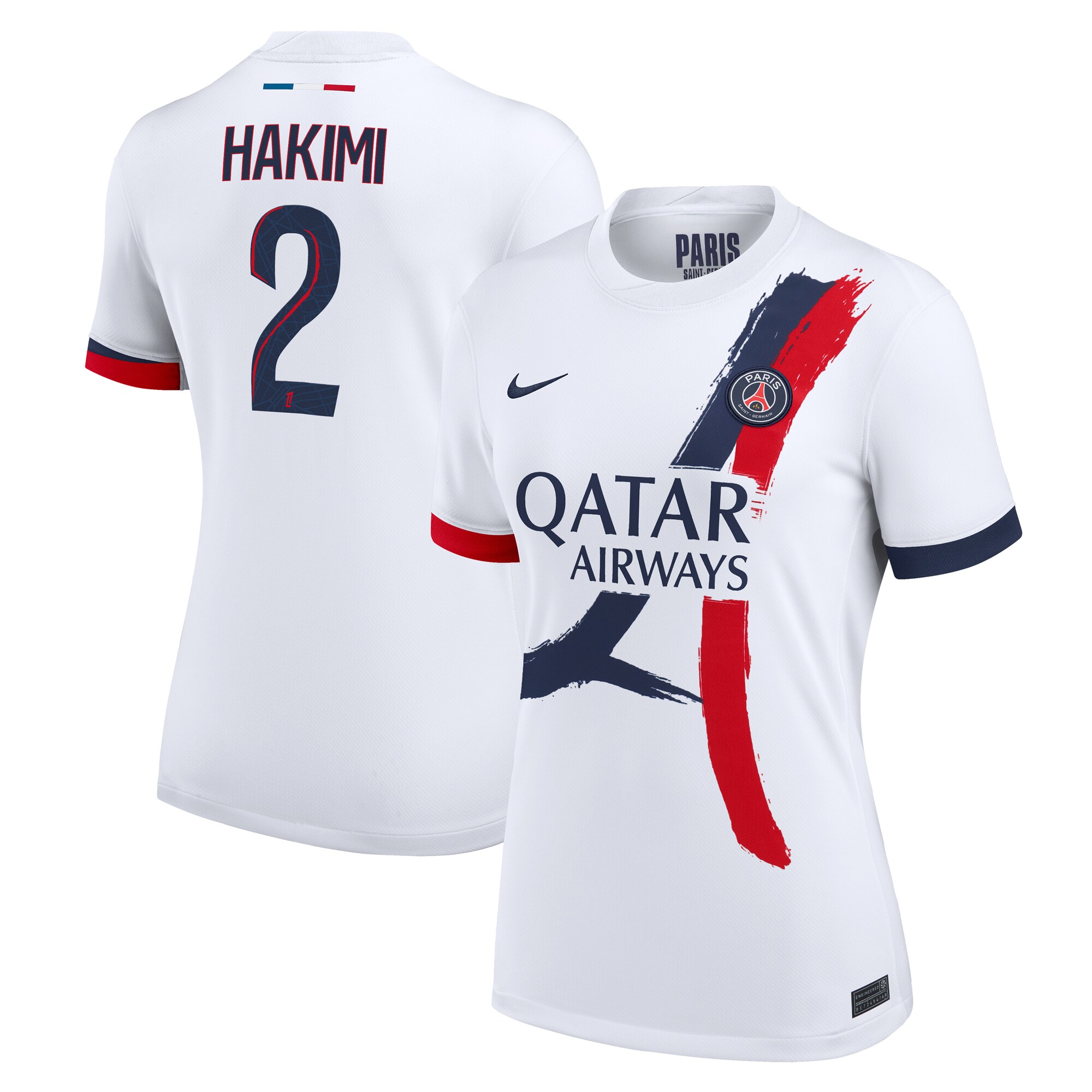 Exklusive psg nike auswärtsstadiontrikot 2024-2025 – damen mit hakimi 2-aufdruck Kollektion – Premium Paris Saint Germain Trikots