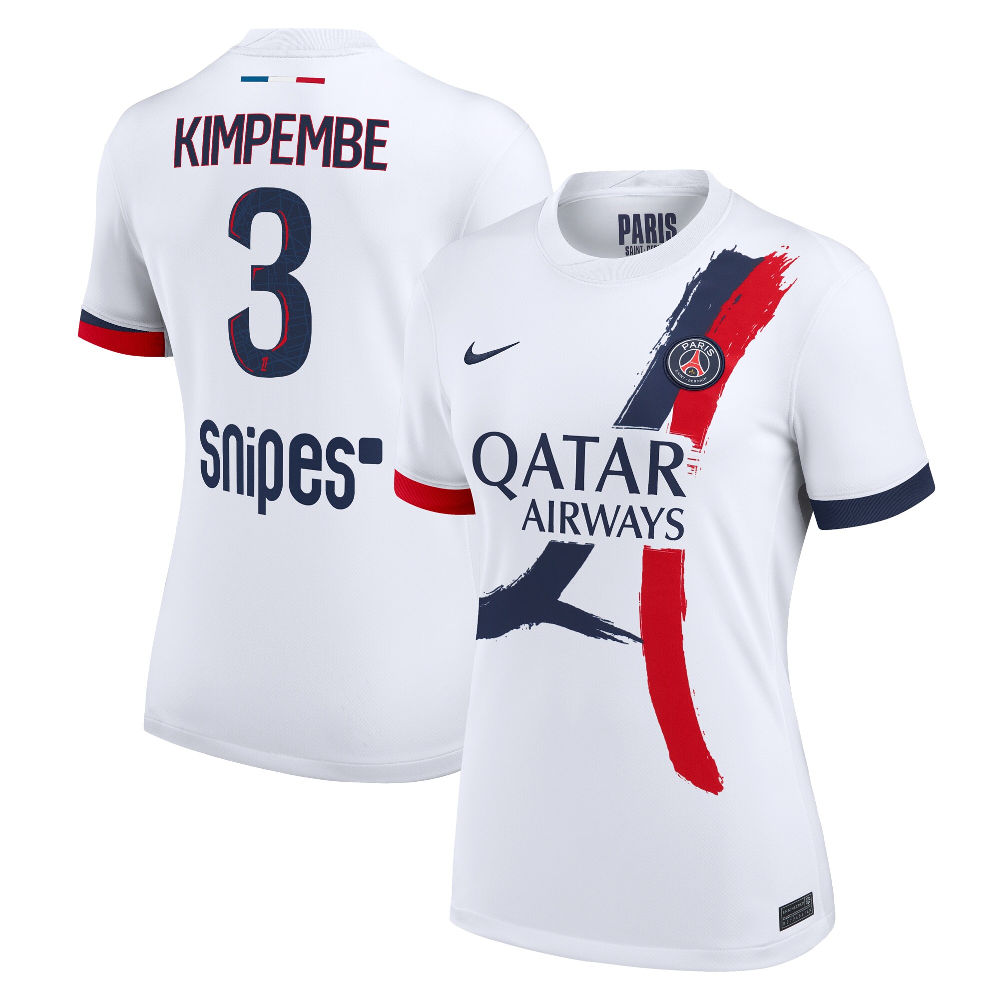 Exklusive psg nike auswärtsstadiontrikot 2024-2025 – damen mit kimpembe 3-aufdruck Kollektion – Premium Paris Saint Germain Trikots
