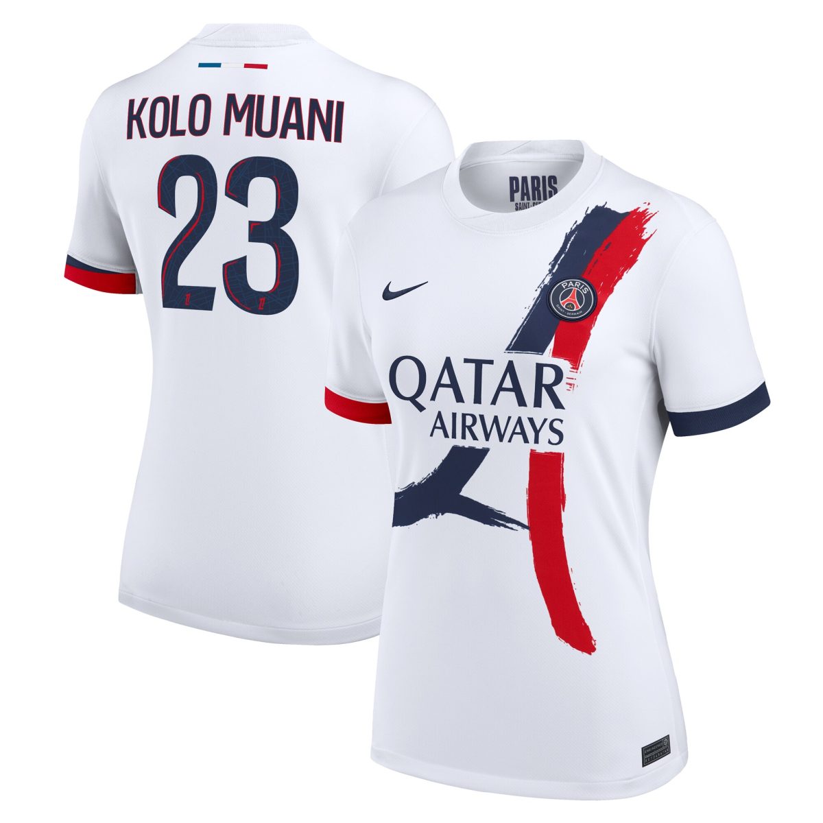 Exklusive psg nike auswärtsstadiontrikot 2024-2025 – damen mit kolo muani 23-aufdruck Kollektion – Premium Paris Saint Germain Trikots