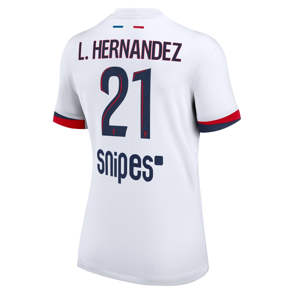 Exklusive psg nike auswärtsstadiontrikot 2024-2025 – damen mit l.hernandez 21-aufdruck Kollektion – Premium Paris Saint Germain Trikots