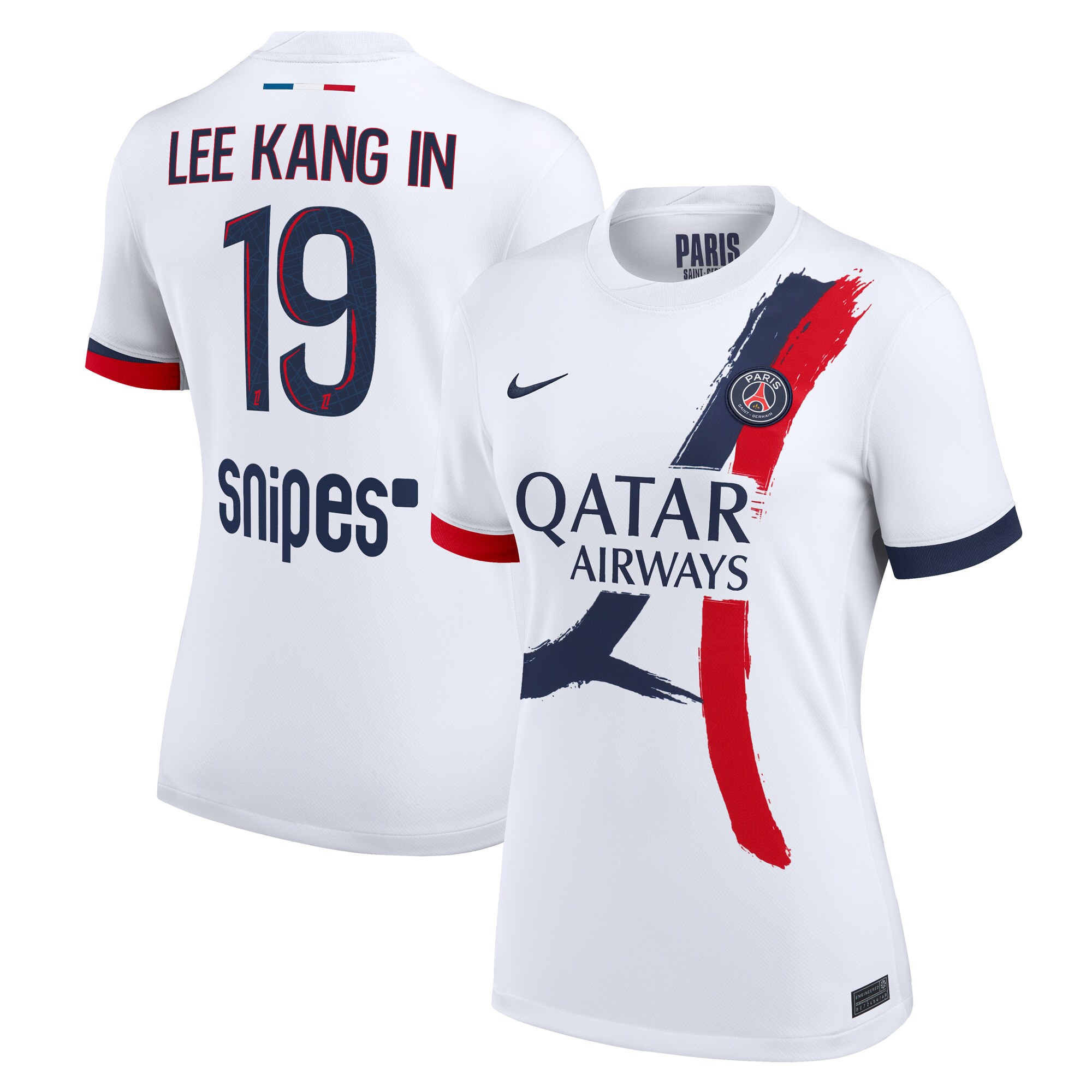 Exklusive psg nike auswärtsstadiontrikot 2024-2025 – damen mit lee kang in 19-aufdruck Kollektion – Premium Paris Saint Germain Trikots