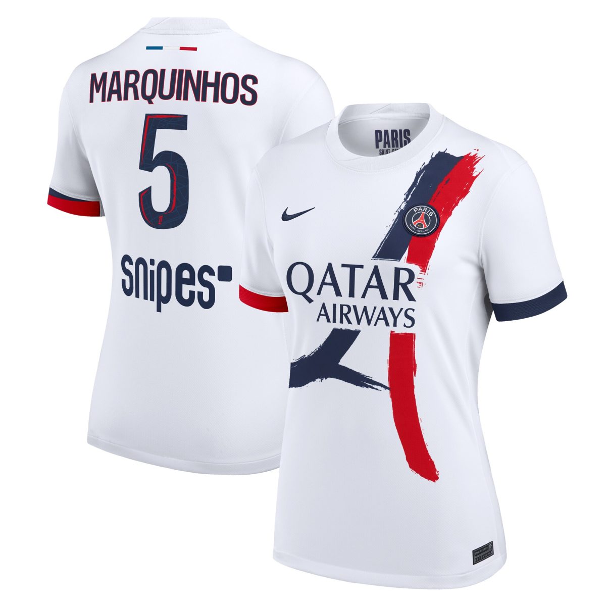 Exklusive psg nike auswärtsstadiontrikot 2024-2025 – damen mit marquinhos 5-aufdruck Kollektion – Premium Paris Saint Germain Trikots