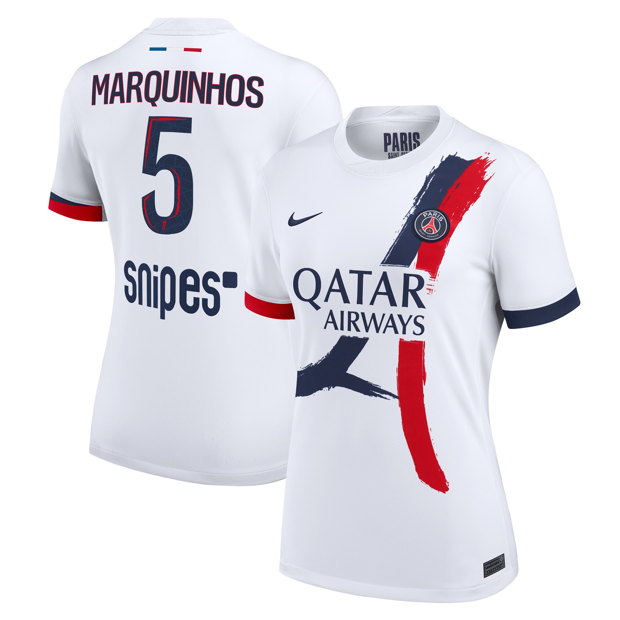 Exklusive psg nike auswärtsstadiontrikot 2024-2025 – damen mit marquinhos 5-aufdruck Kollektion – Premium Paris Saint Germain Trikots