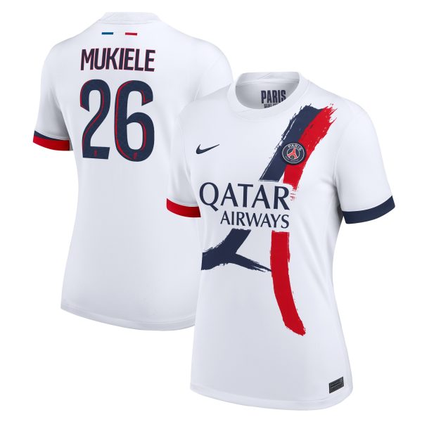 Exklusive psg nike auswärtsstadiontrikot 2024-2025 – damen mit mukiele 26-aufdruck Kollektion – Premium Paris Saint Germain Trikots