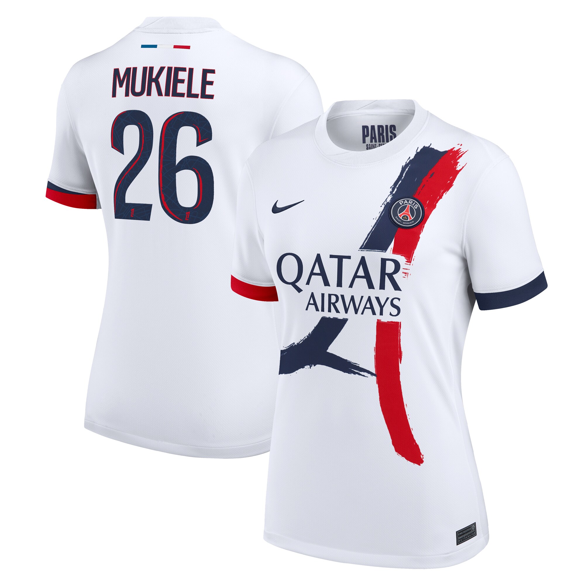 Exklusive psg nike auswärtsstadiontrikot 2024-2025 – damen mit mukiele 26-aufdruck Kollektion – Premium Paris Saint Germain Trikots