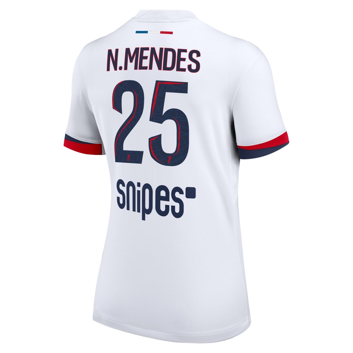 Exklusive psg nike auswärtsstadiontrikot 2024-2025 – damen mit n.mendes 25-aufdruck Kollektion – Premium Paris Saint Germain Trikots