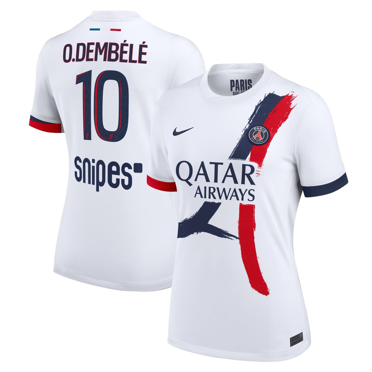 Exklusive psg nike auswärtsstadiontrikot 2024-2025 – damen mit o.dembele 10-aufdruck Kollektion – Premium Paris Saint Germain Trikots