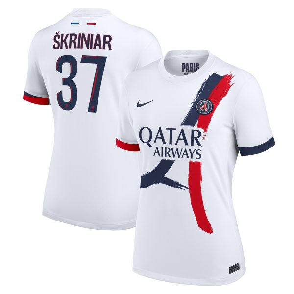 Exklusive psg nike auswärtsstadiontrikot 2024-2025 – damen mit skriniar 37-aufdruck Kollektion – Premium Paris Saint Germain Trikots