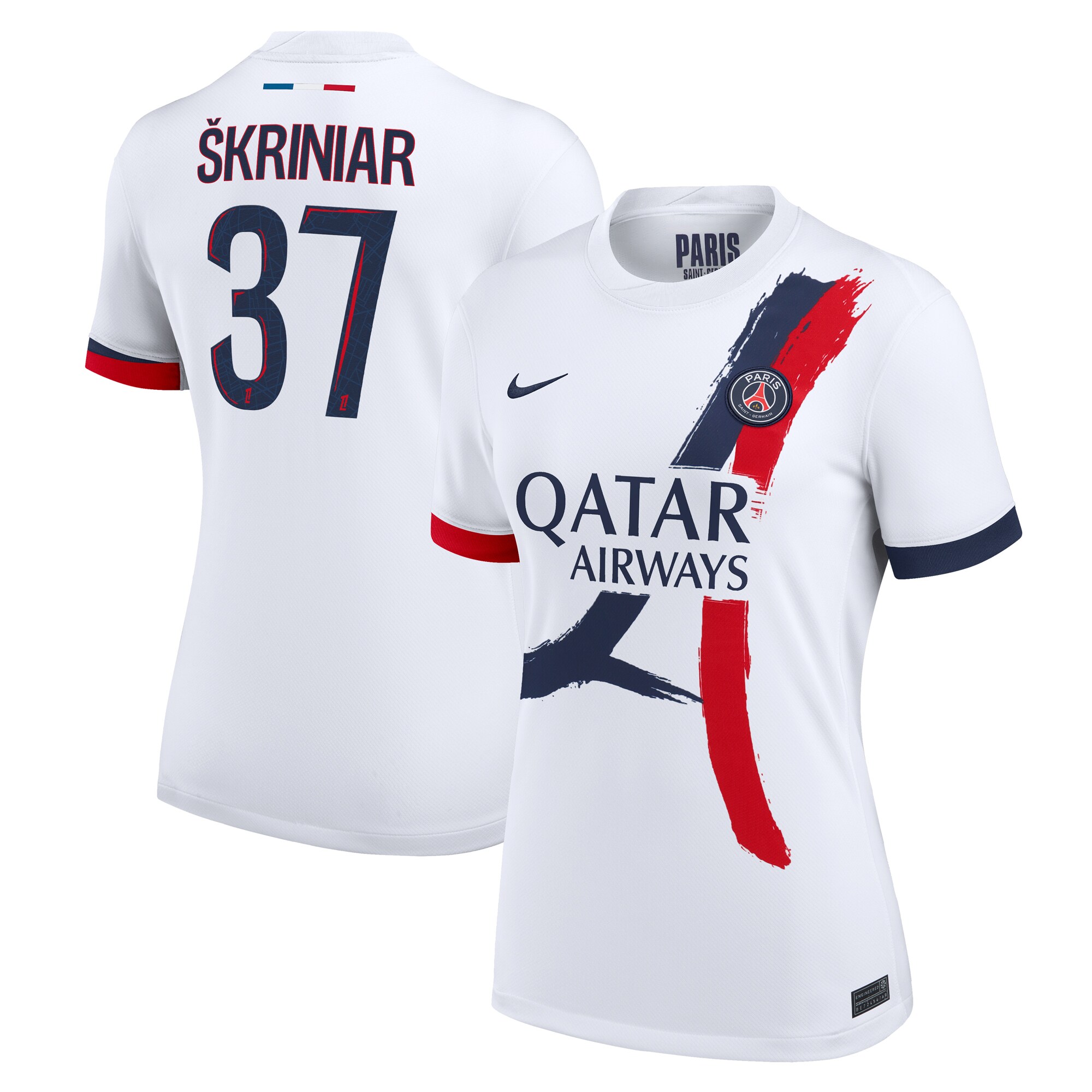 Exklusive psg nike auswärtsstadiontrikot 2024-2025 – damen mit skriniar 37-aufdruck Kollektion – Premium Paris Saint Germain Trikots