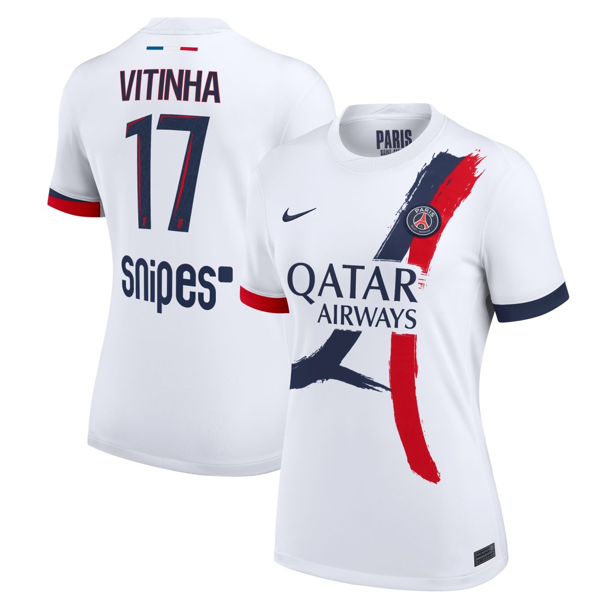 Exklusive psg nike auswärtsstadiontrikot 2024-2025 – damen mit vitinha 17-aufdruck Kollektion – Premium Paris Saint Germain Trikots