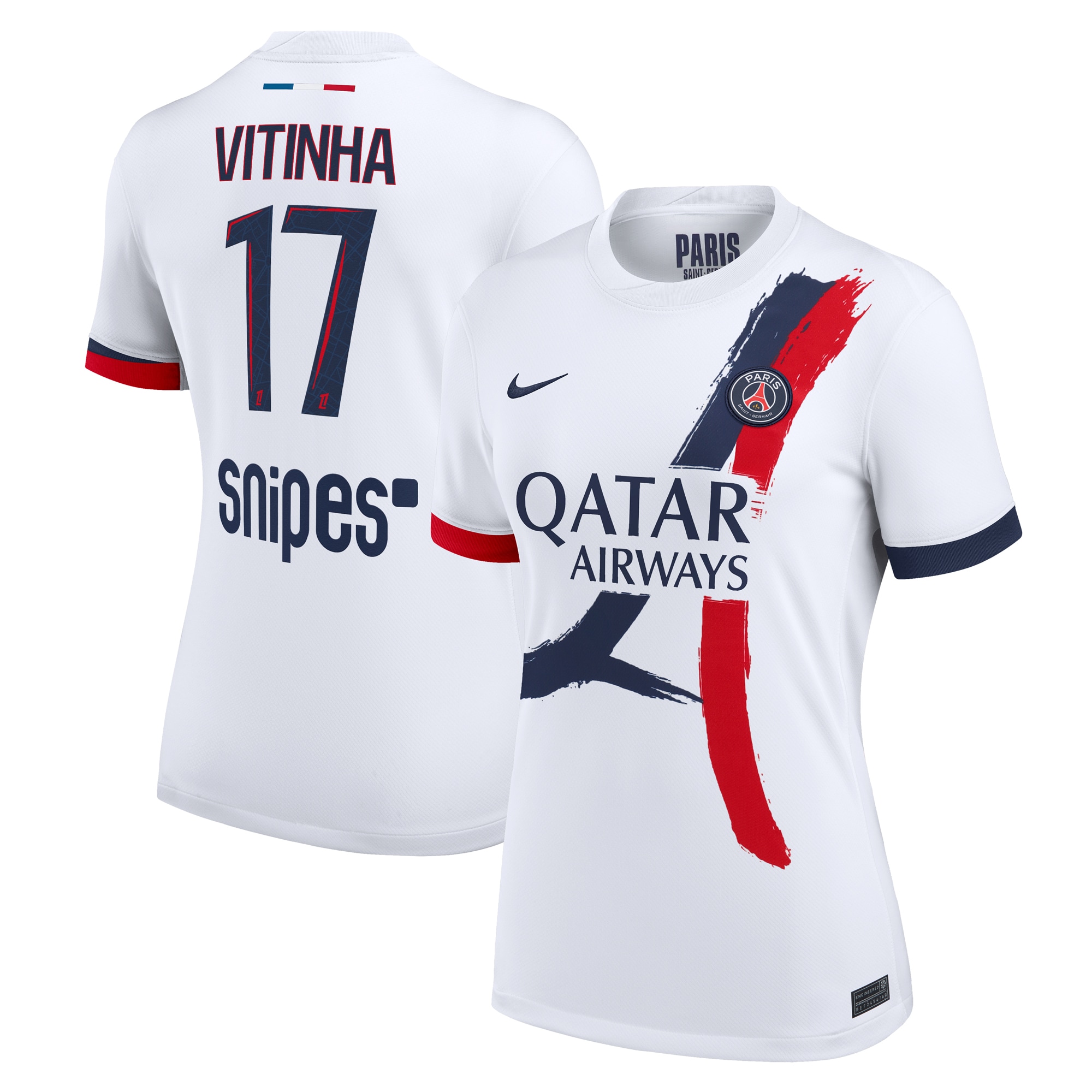 Exklusive psg nike auswärtsstadiontrikot 2024-2025 – damen mit vitinha 17-aufdruck Kollektion – Premium Paris Saint Germain Trikots