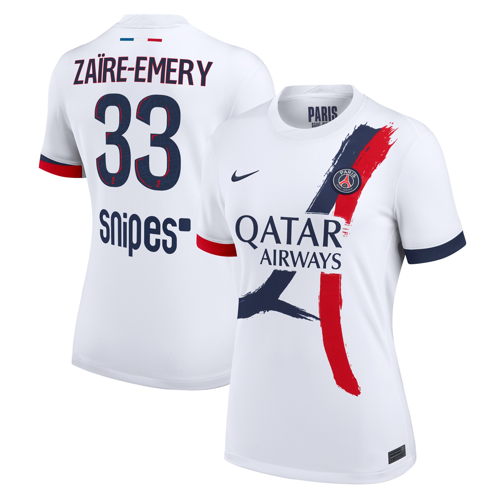 Exklusive psg nike auswärtsstadiontrikot 2024-2025 – damen mit zaire-emery 33-aufdruck Kollektion – Premium Paris Saint Germain Trikots