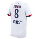 Exklusive psg nike auswärtsstadiontrikot 2024-2025 – kinder mit fabian 8-aufdruck Kollektion – Premium Paris Saint Germain Trikots
