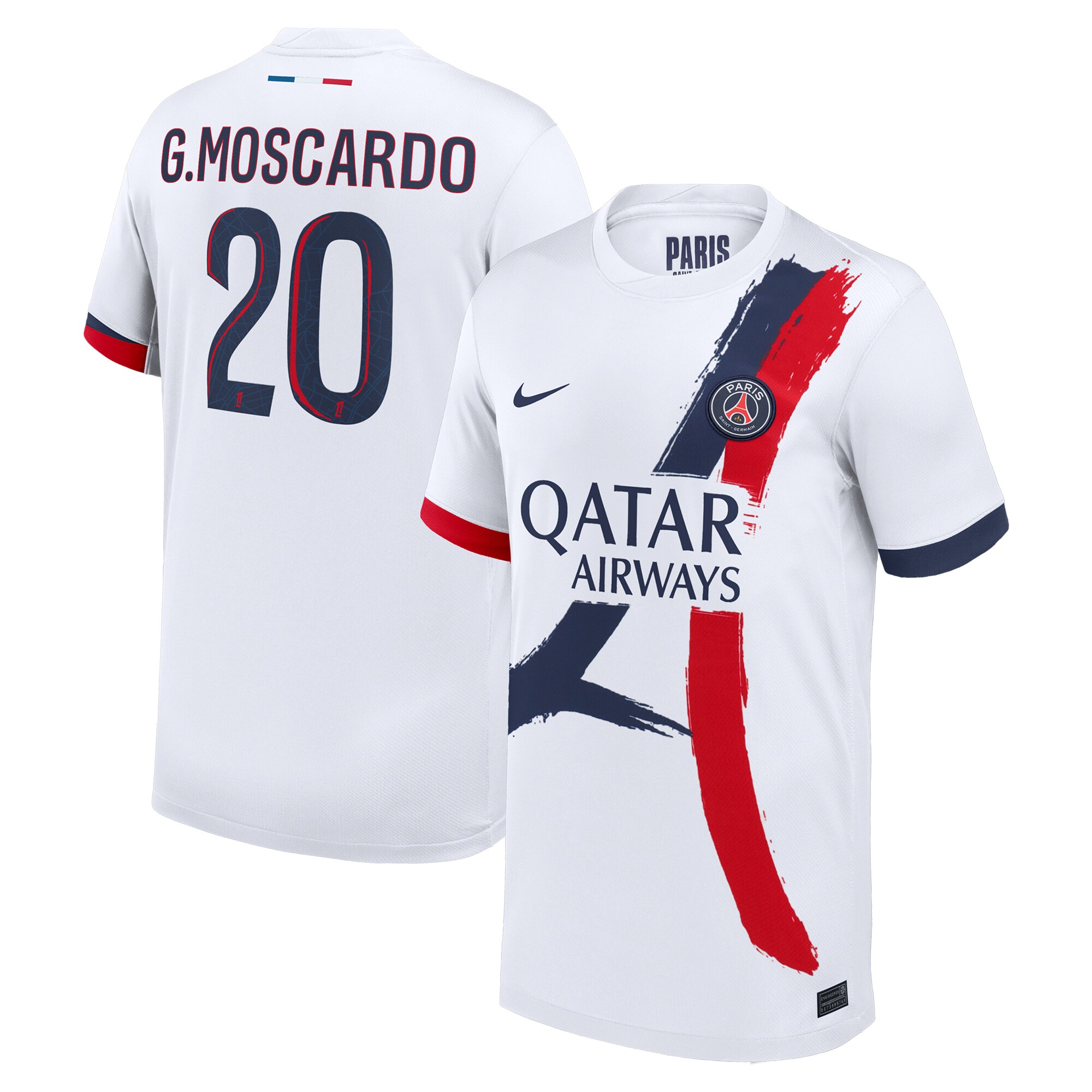 Exklusive psg nike auswärtsstadiontrikot 2024-2025 – kinder mit g.moscardo 20-aufdruck Kollektion – Premium Paris Saint Germain Trikots