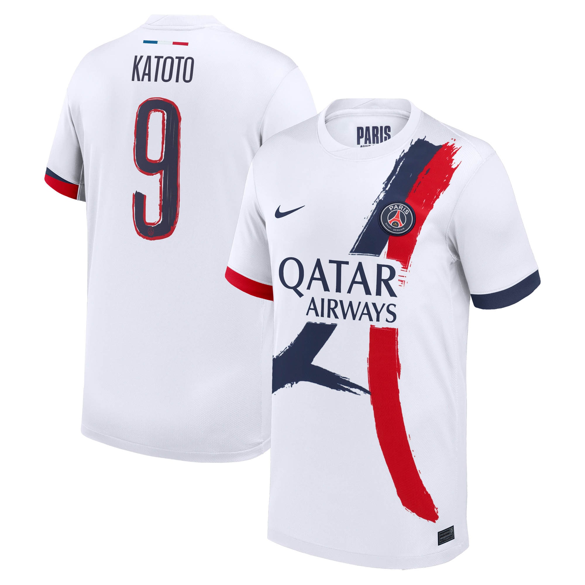 Exklusive psg nike auswärtsstadiontrikot 2024-2025 – kinder mit katoto 9-aufdruck Kollektion – Premium Paris Saint Germain Trikots