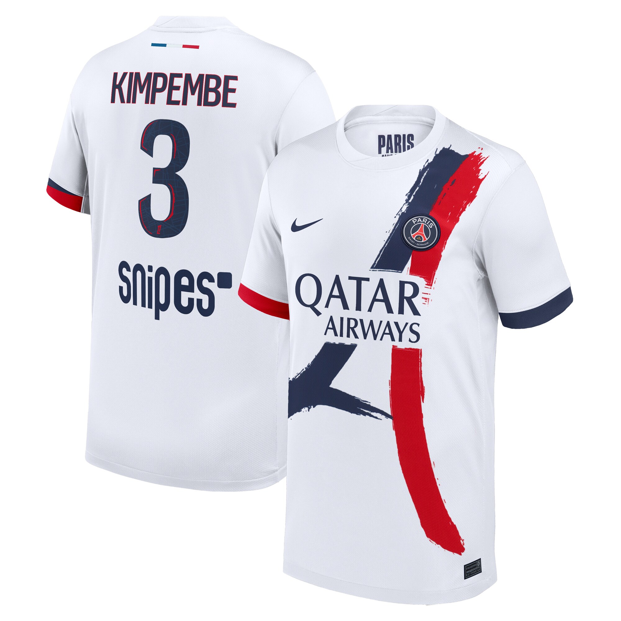 Exklusive psg nike auswärtsstadiontrikot 2024-2025 – kinder mit kimpembe 3-aufdruck Kollektion – Premium Paris Saint Germain Trikots