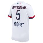 Exklusive psg nike auswärtsstadiontrikot 2024-2025 – kinder mit marquinhos 5-aufdruck Kollektion – Premium Paris Saint Germain Trikots