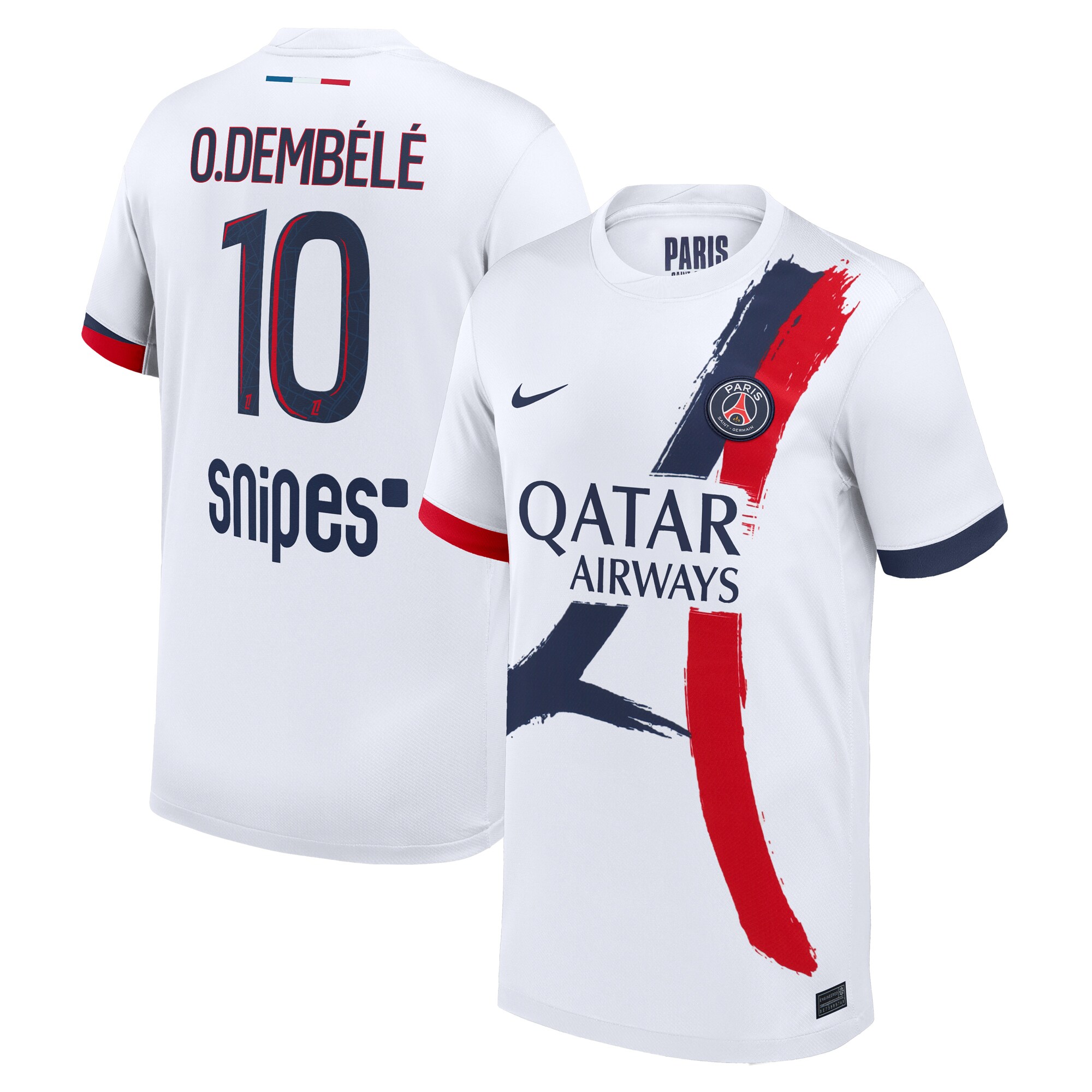 Exklusive psg nike auswärtsstadiontrikot 2024-2025 – kinder mit o.dembele 10-aufdruck Kollektion – Premium Paris Saint Germain Trikots