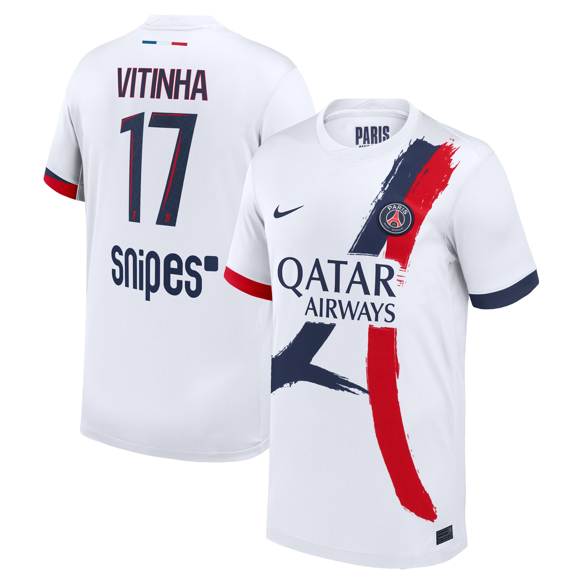 Exklusive psg nike auswärtsstadiontrikot 2024-2025 – kinder mit vitinha 17-aufdruck Kollektion – Premium Paris Saint Germain Trikots