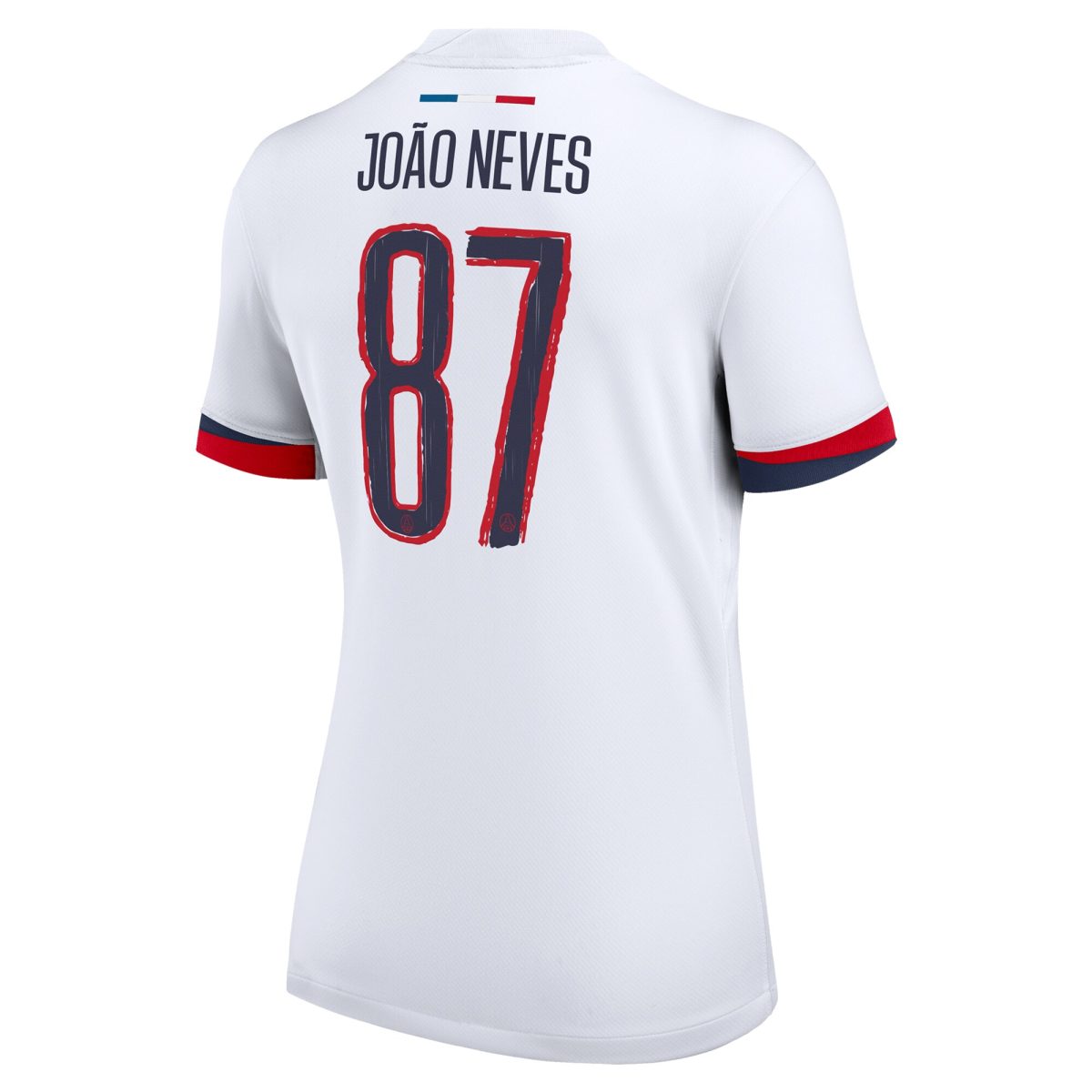 Exklusive psg nike auswärtsstadiontrikot 2024-25 – damen mit cup-aufdruck joao neves 87 Kollektion – Premium Paris Saint Germain Trikots