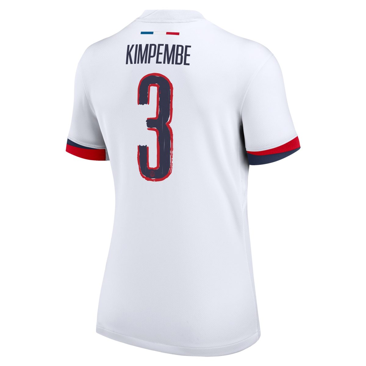 Exklusive psg nike auswärtsstadiontrikot 2024-25 – damen mit cup-aufdruck kimpembe 3 Kollektion – Premium Paris Saint Germain Trikots