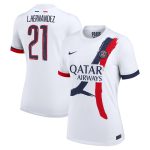 Exklusive psg nike auswärtsstadiontrikot 2024-25 – damen mit cup-aufdruck l.hernandez 21 Kollektion – Premium Paris Saint Germain Trikots