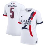 Exklusive psg nike auswärtsstadiontrikot 2024-25 – damen mit cup-aufdruck marquinhos 5 Kollektion – Premium Paris Saint Germain Trikots