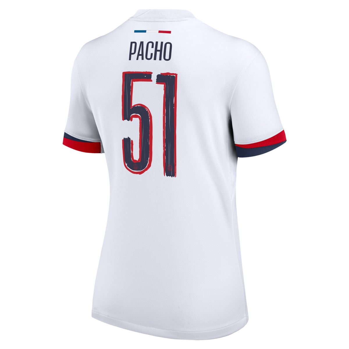Exklusive psg nike auswärtsstadiontrikot 2024-25 – damen mit cup-aufdruck pacho 51 Kollektion – Premium Paris Saint Germain Trikots
