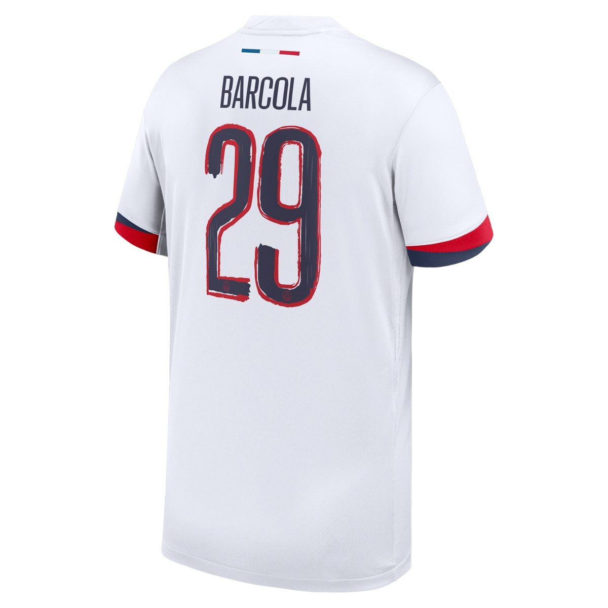 Exklusive psg nike auswärtsstadiontrikot 2024-25 – kinder mit cup-aufdruck barcola 29 Kollektion – Premium Paris Saint Germain Trikots