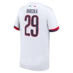 Exklusive psg nike auswärtsstadiontrikot 2024-25 – kinder mit cup-aufdruck barcola 29 Kollektion – Premium Paris Saint Germain Trikots