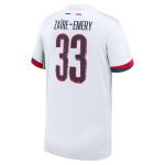 Exklusive psg nike auswärtsstadiontrikot 2024-25 – kinder mit cup-aufdruck zaire-emery 33 Kollektion – Premium Paris Saint Germain Trikots