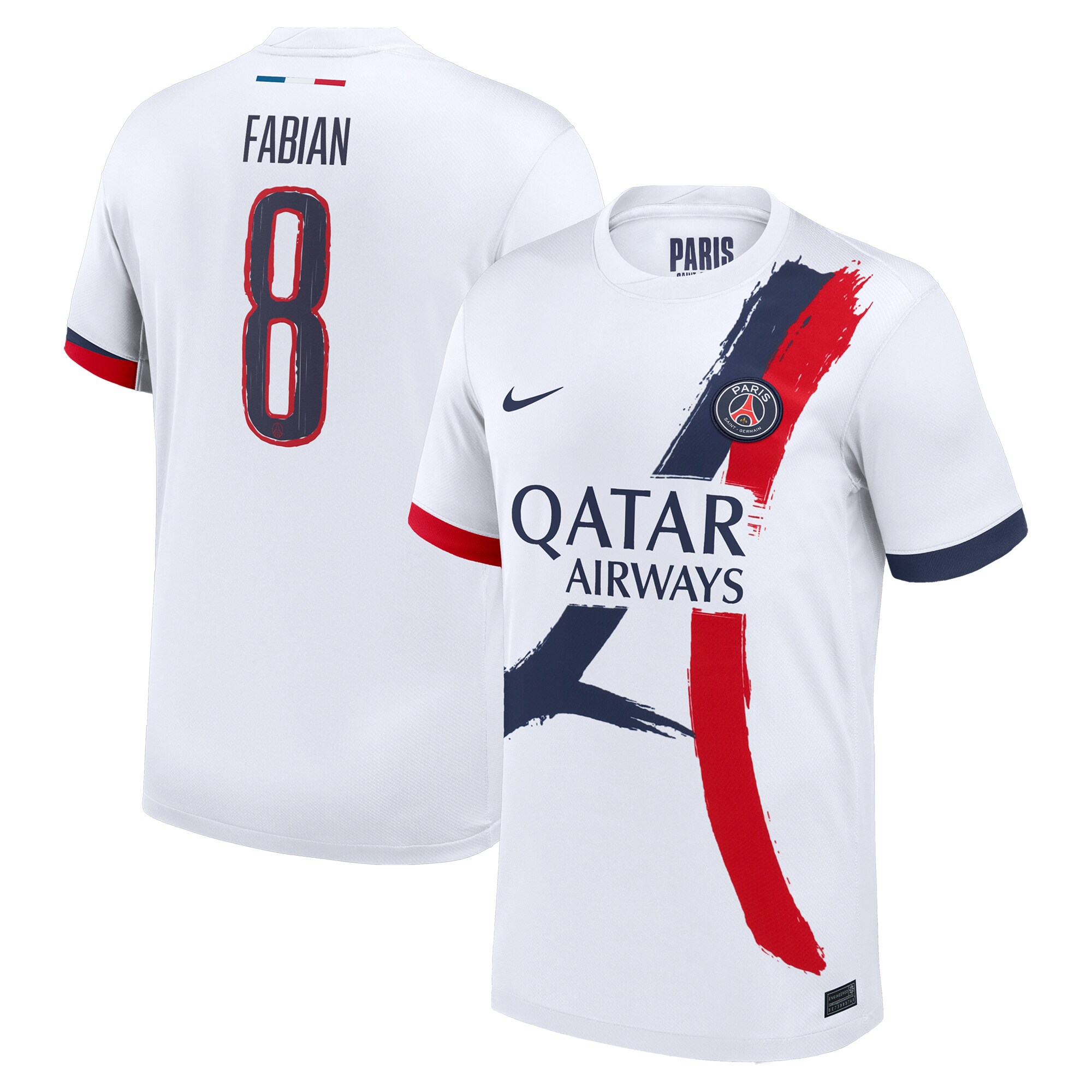 Exklusive psg nike auswärtsstadiontrikot 2024-25 mit cup-aufdruck fabian 8 Kollektion – Premium Paris Saint Germain Trikots