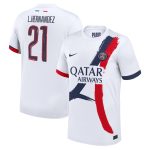 Exklusive psg nike auswärtsstadiontrikot 2024-25 mit cup-aufdruck l.hernandez 21 Kollektion – Premium Paris Saint Germain Trikots