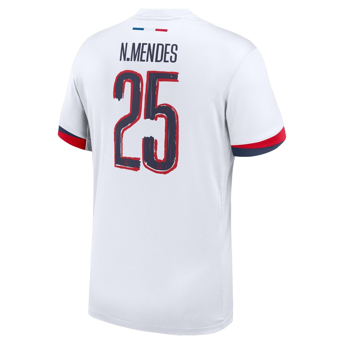 Exklusive psg nike auswärtsstadiontrikot 2024-25 mit cup-aufdruck n.mendes 25 Kollektion – Premium Paris Saint Germain Trikots