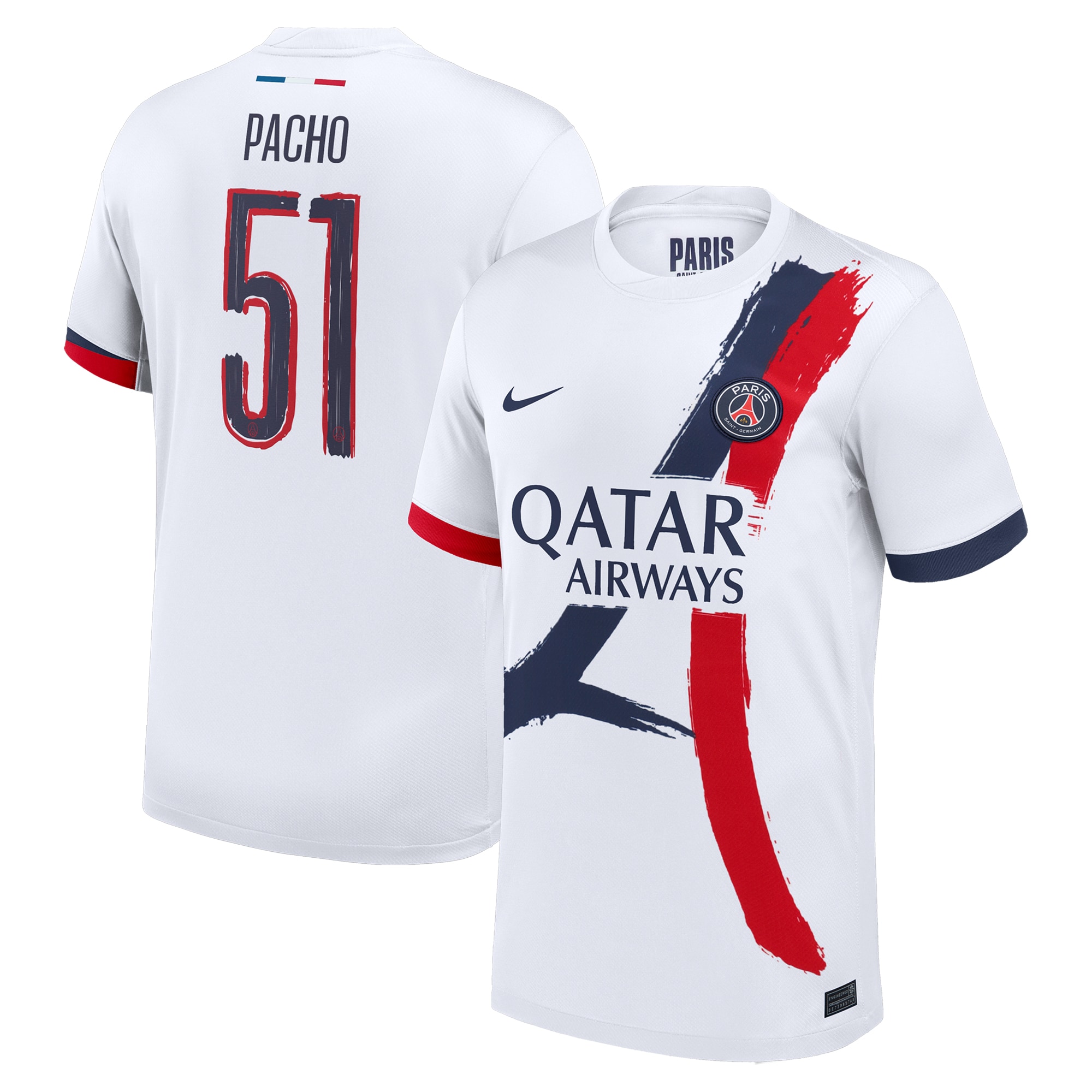 Exklusive psg nike auswärtsstadiontrikot 2024-25 mit cup-aufdruck pacho 51 Kollektion – Premium Paris Saint Germain Trikots