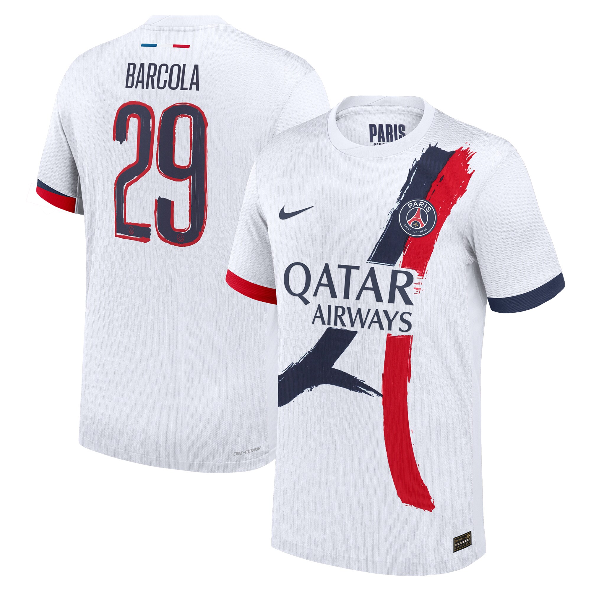 Exklusive psg nike auswärtstrikot dri fit adv 2024-25 mit cup-aufdruck barcola 29 Kollektion – Premium Paris Saint Germain Trikots