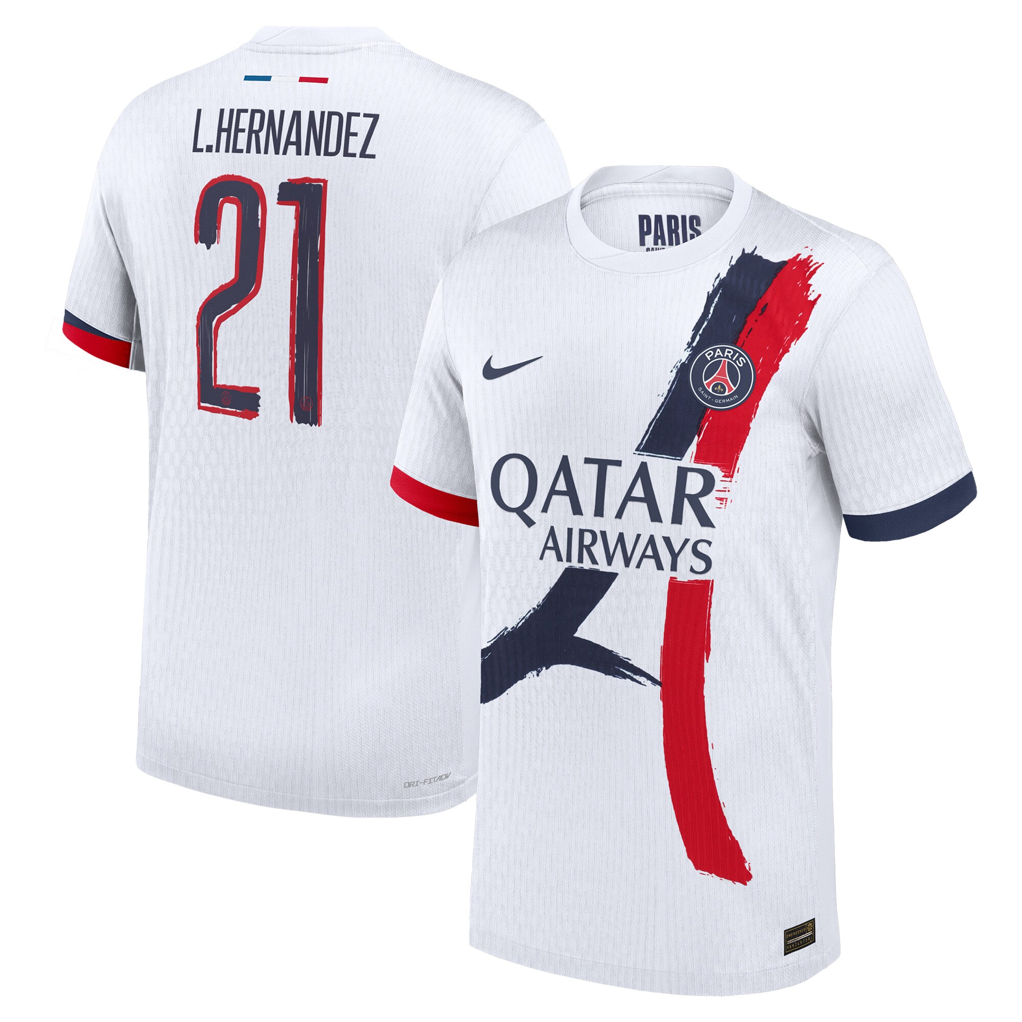 Exklusive psg nike auswärtstrikot dri fit adv 2024-25 mit cup-aufdruck l.hernandez 21 Kollektion – Premium Paris Saint Germain Trikots