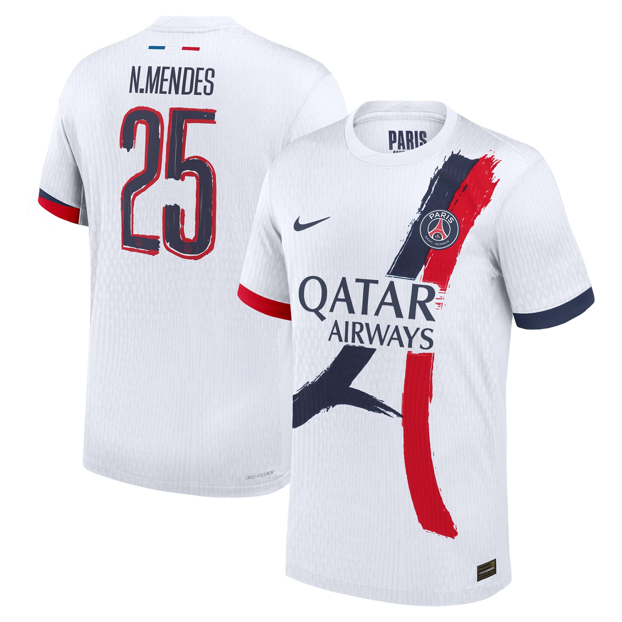 Exklusive psg nike auswärtstrikot dri fit adv 2024-25 mit cup-aufdruck n.mendes 25 Kollektion – Premium Paris Saint Germain Trikots