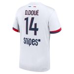 Exklusive psg nike dri-fit adv auswärtsspieltrikot 2024-25 mit d.doue 14-aufdruck Kollektion – Premium Paris Saint Germain Trikots