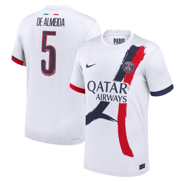 Exklusive psg nike dri-fit adv auswärtsspieltrikot 2024-25 mit de almeida 5-aufdruck Kollektion – Premium Paris Saint Germain Trikots