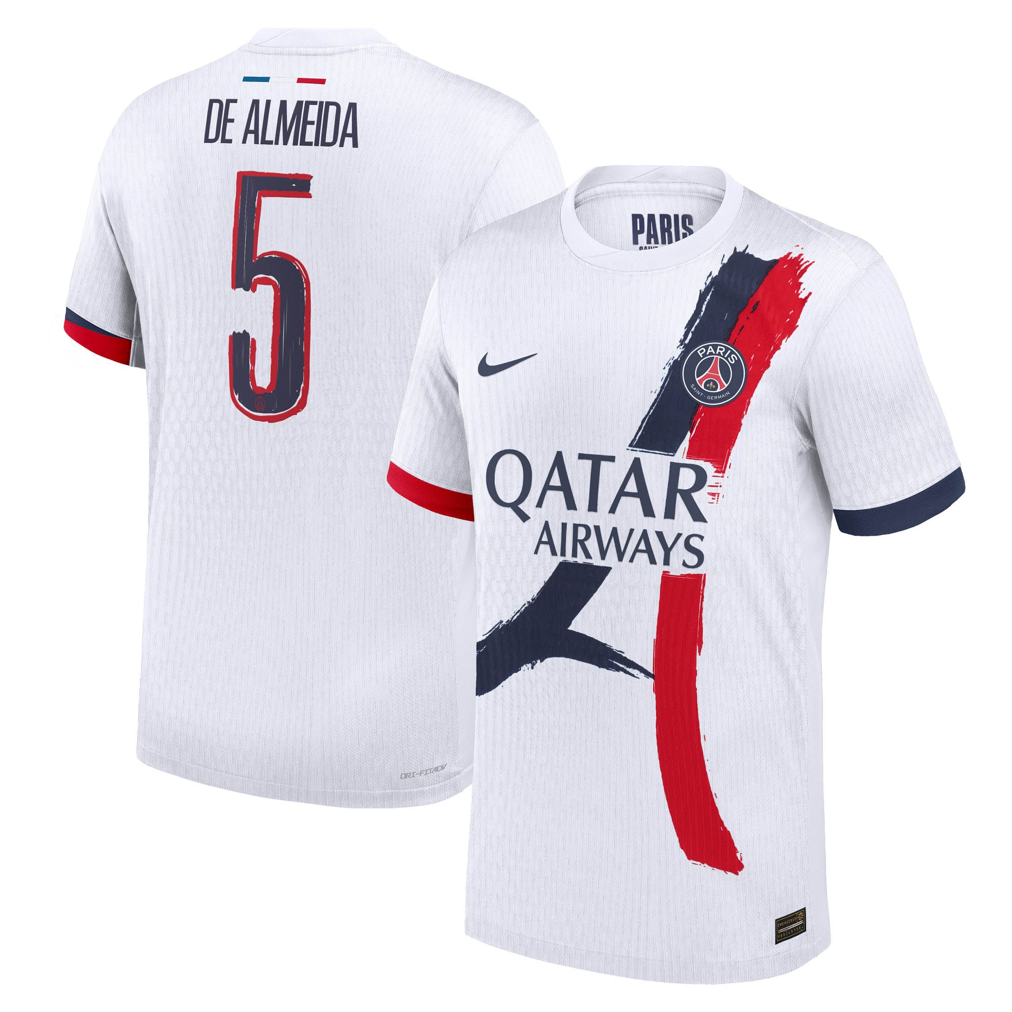 Exklusive psg nike dri-fit adv auswärtsspieltrikot 2024-25 mit de almeida 5-aufdruck Kollektion – Premium Paris Saint Germain Trikots