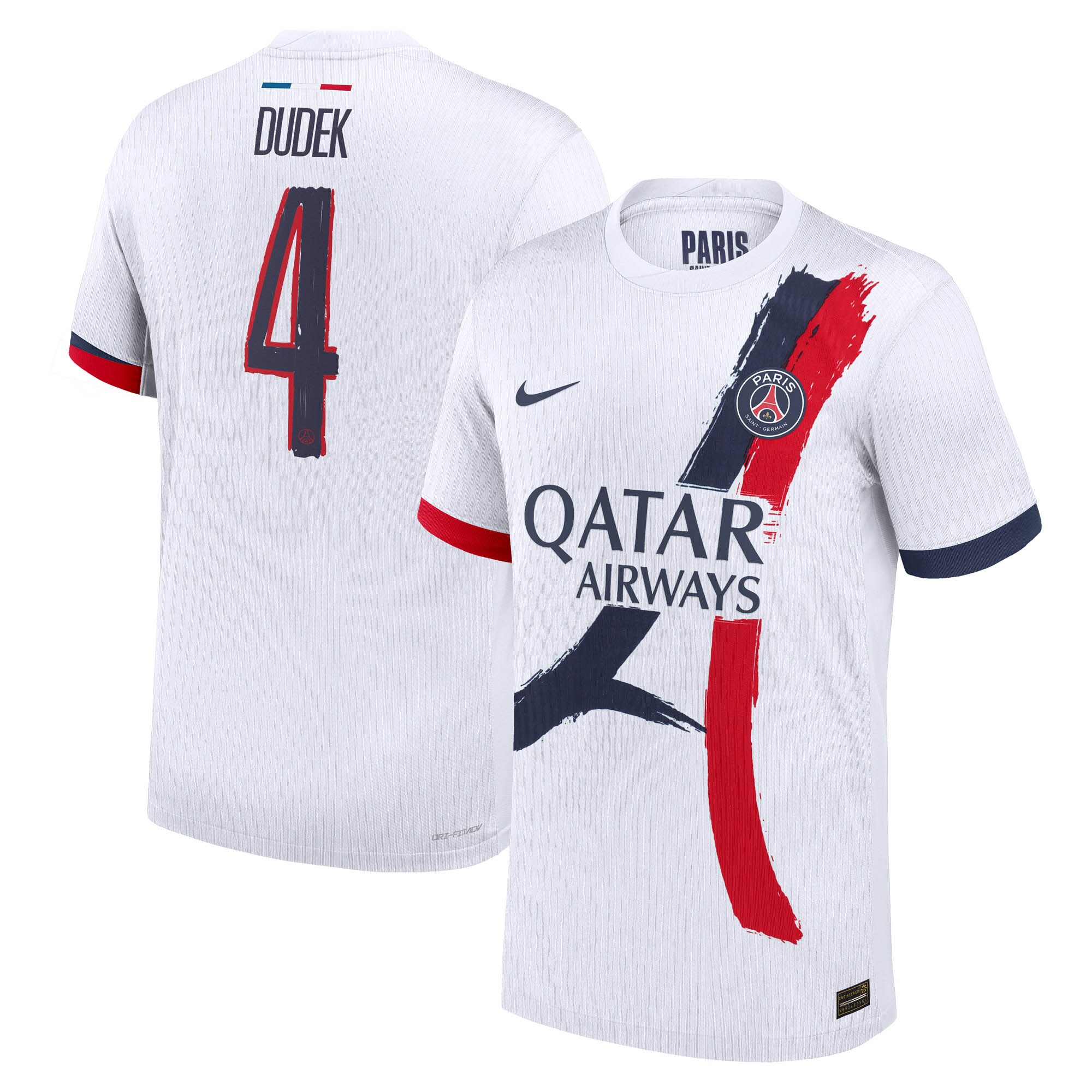 Exklusive psg nike dri-fit adv auswärtsspieltrikot 2024-25 mit dudek 4-aufdruck Kollektion – Premium Paris Saint Germain Trikots