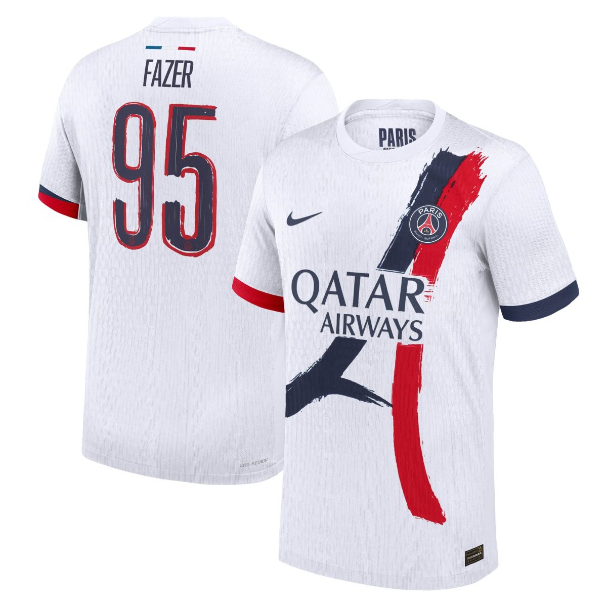 Exklusive psg nike dri-fit adv auswärtsspieltrikot 2024-25 mit fazer 95-aufdruck Kollektion – Premium Paris Saint Germain Trikots