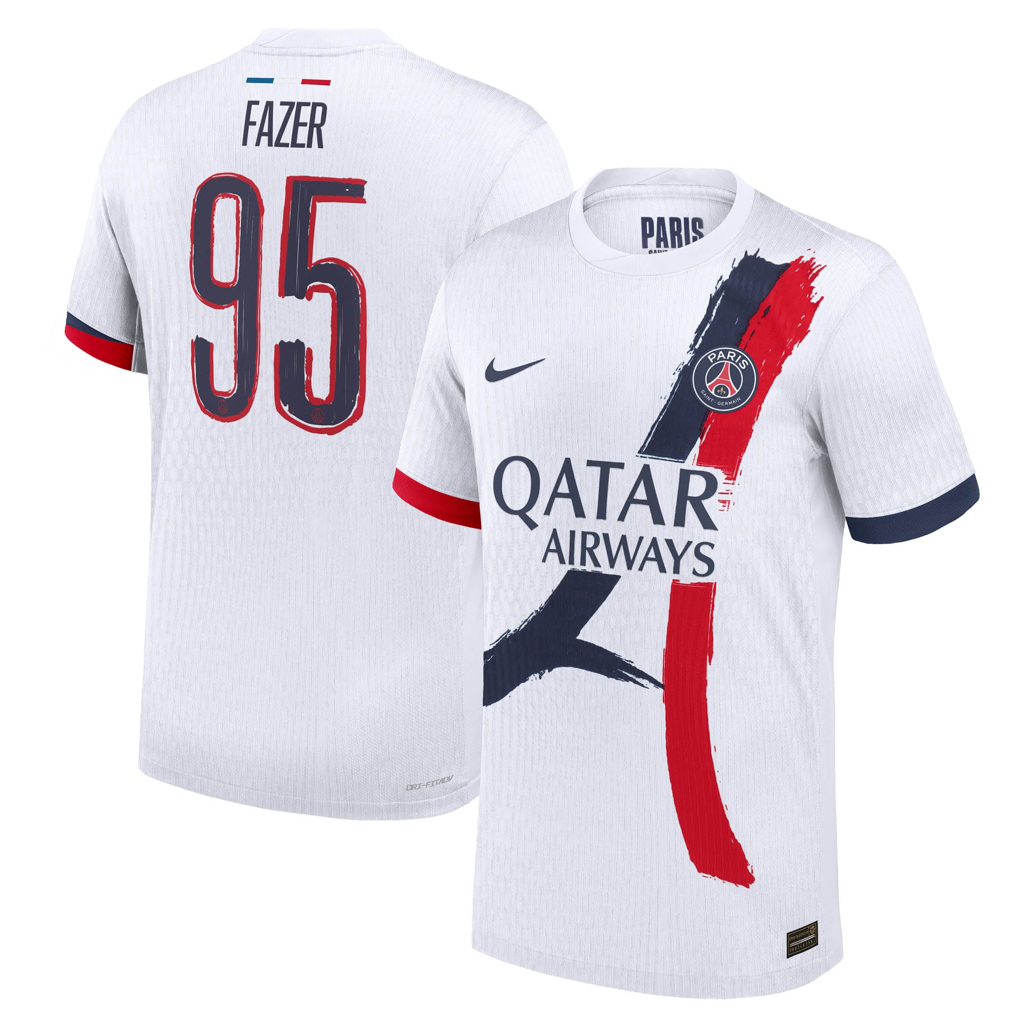 Exklusive psg nike dri-fit adv auswärtsspieltrikot 2024-25 mit fazer 95-aufdruck Kollektion – Premium Paris Saint Germain Trikots