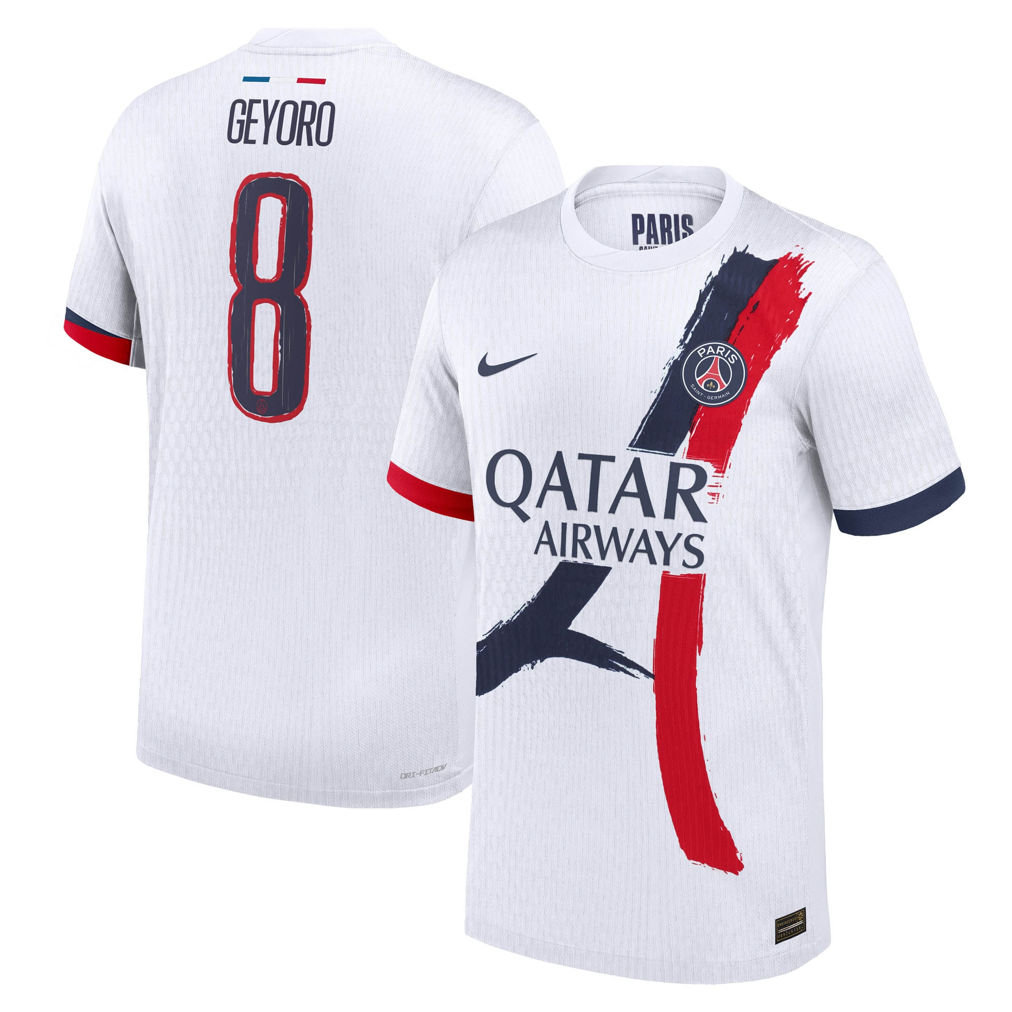 Exklusive psg nike dri-fit adv auswärtsspieltrikot 2024-25 mit geyoro 8-aufdruck Kollektion – Premium Paris Saint Germain Trikots