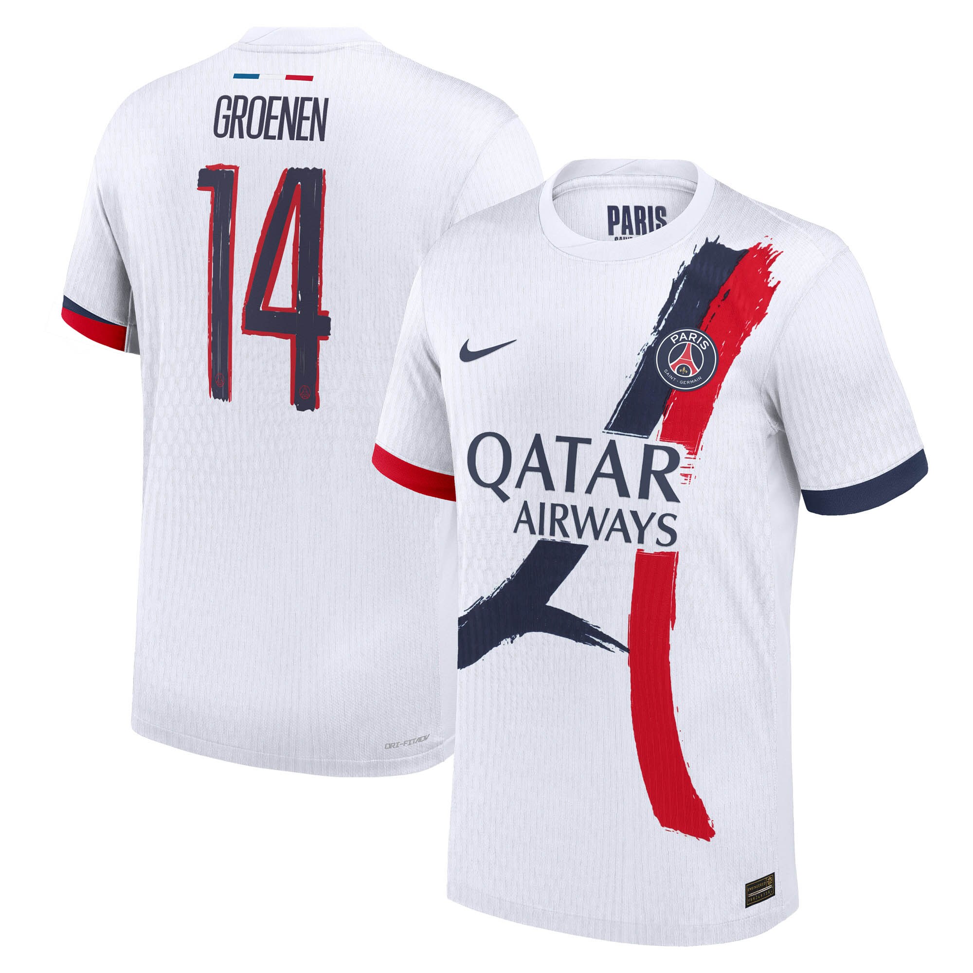 Exklusive psg nike dri-fit adv auswärtsspieltrikot 2024-25 mit groenen 14-aufdruck Kollektion – Premium Paris Saint Germain Trikots