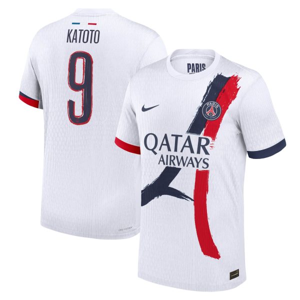 Exklusive psg nike dri-fit adv auswärtsspieltrikot 2024-25 mit katoto 9-aufdruck Kollektion – Premium Paris Saint Germain Trikots
