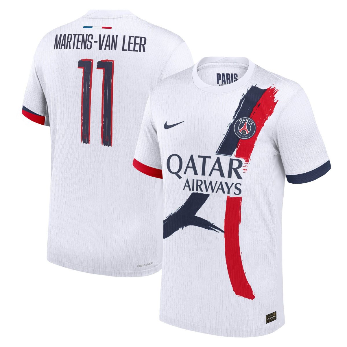 Exklusive psg nike dri-fit adv auswärtsspieltrikot 2024-25 mit martens-van leer 11-aufdruck Kollektion – Premium Paris Saint Germain Trikots