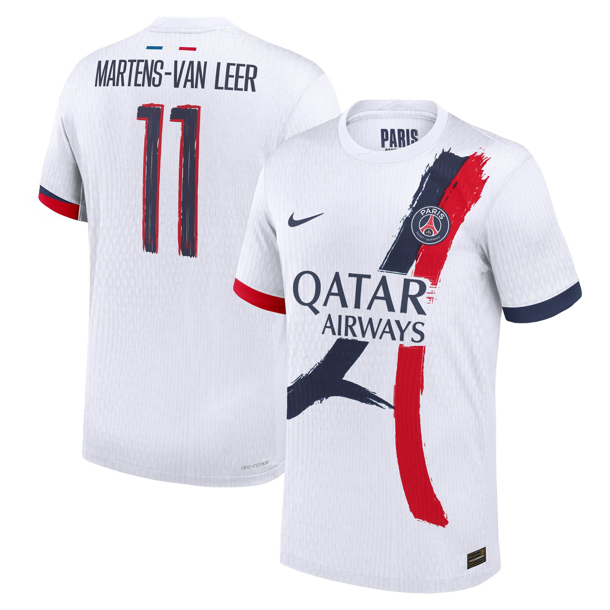 Exklusive psg nike dri-fit adv auswärtsspieltrikot 2024-25 mit martens-van leer 11-aufdruck Kollektion – Premium Paris Saint Germain Trikots