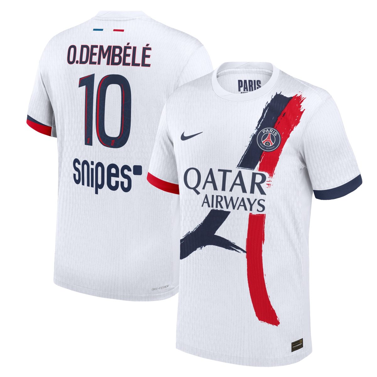 Exklusive psg nike dri-fit adv auswärtsspieltrikot 2024-25 mit o.dembele 10-aufdruck Kollektion – Premium Paris Saint Germain Trikots
